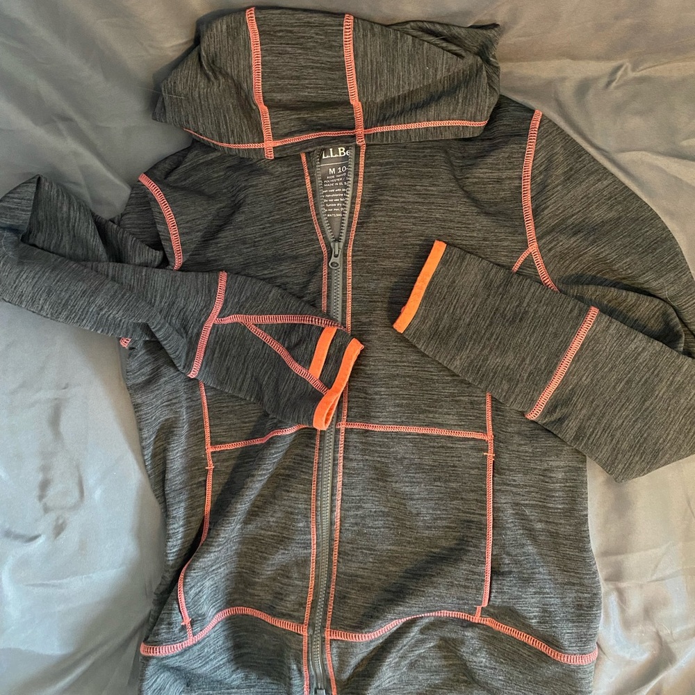 Girls LL Bean Zip Up Sweatshirt